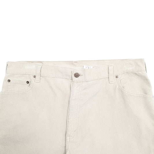 Womens Cream Levis 550 EGGS Corduroy Trousers