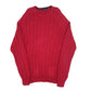 Mens Red Nautica Knitwear Crewneck Jumper