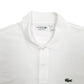 Mens White Lacoste  Short Sleeve Polo Shirt