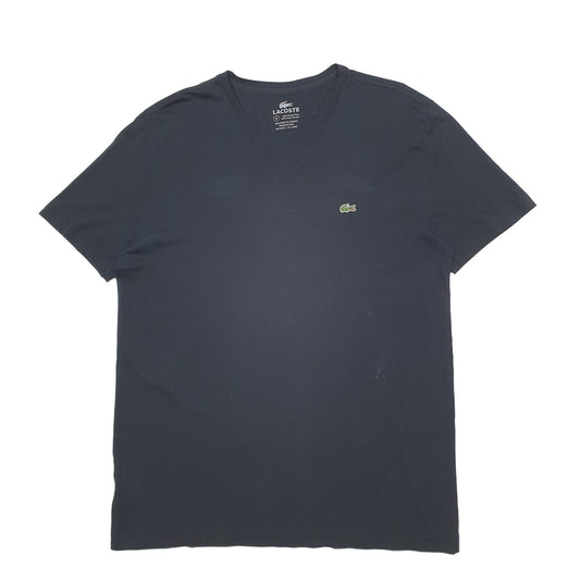 Mens Black Lacoste  Short Sleeve T Shirt