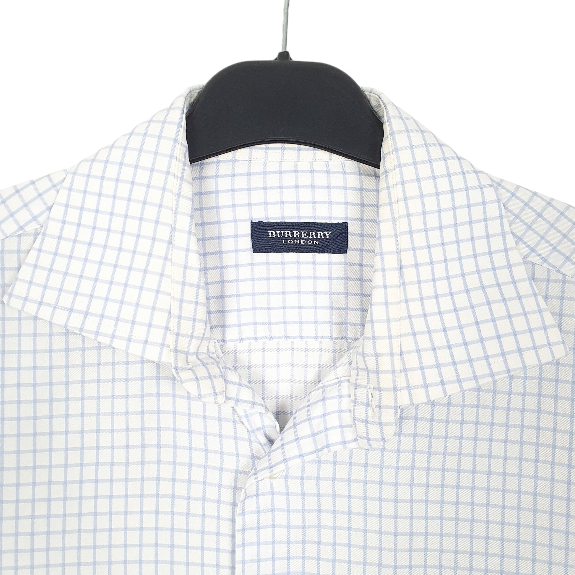 Mens White Burberry London Long Sleeve Shirt
