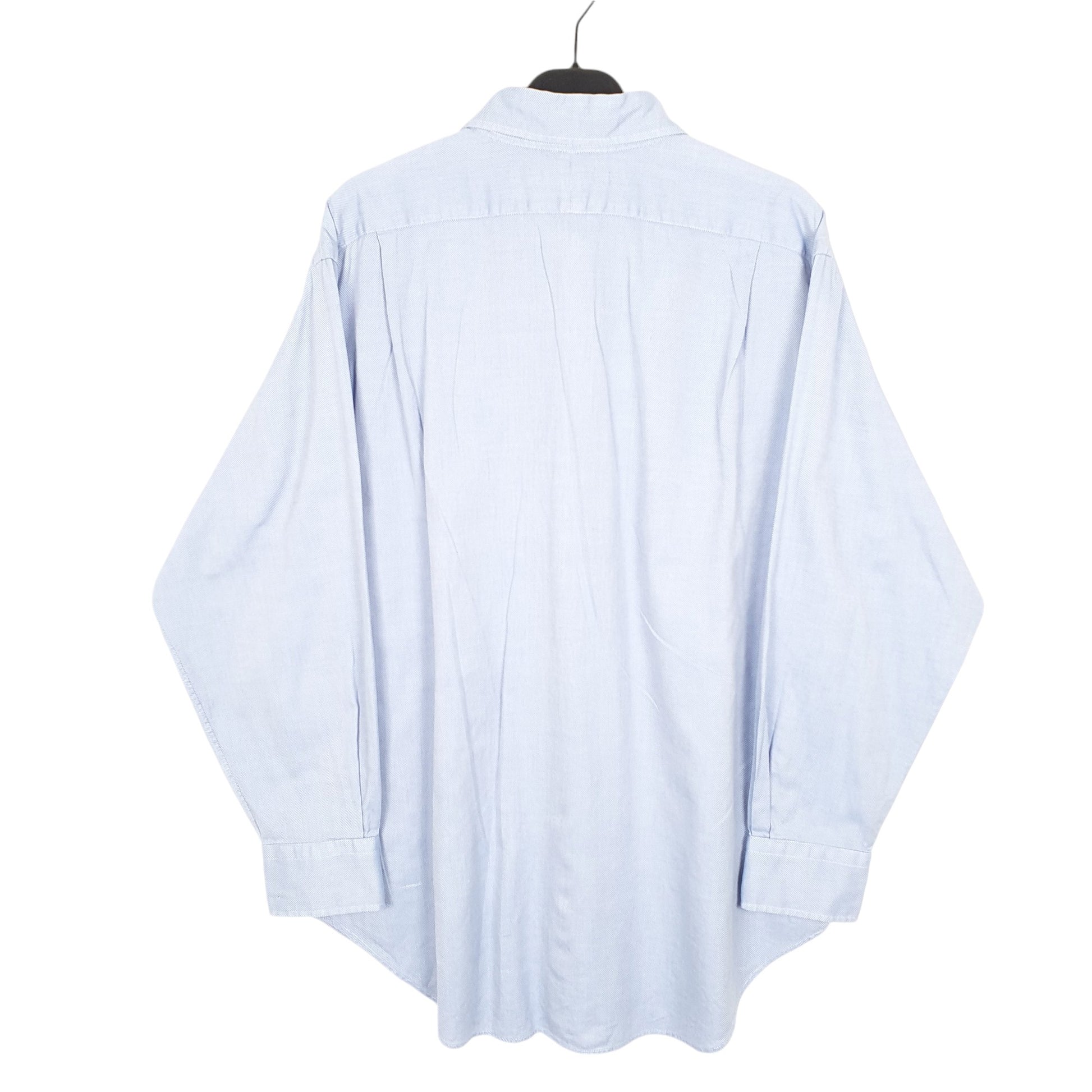 Mens Blue Ralph Lauren Philip Two Ply Long Sleeve Shirt