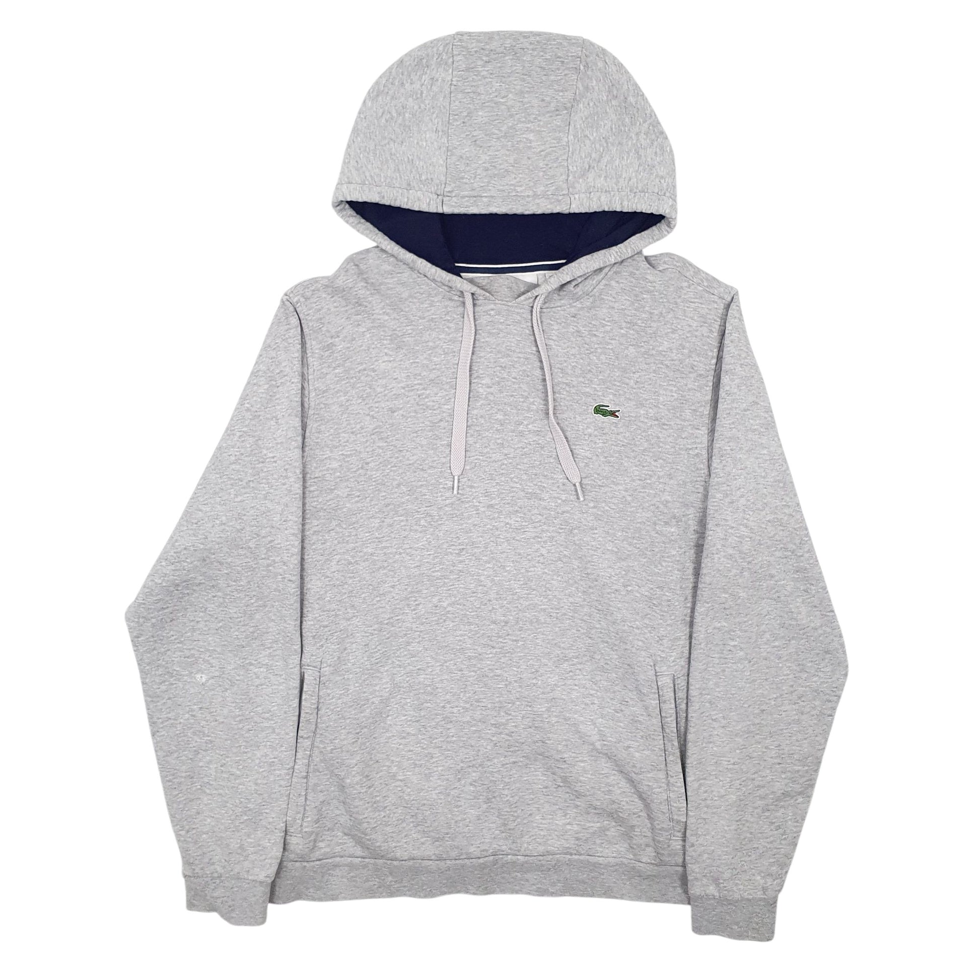 Mens Grey Lacoste Sport Hoodie Jumper