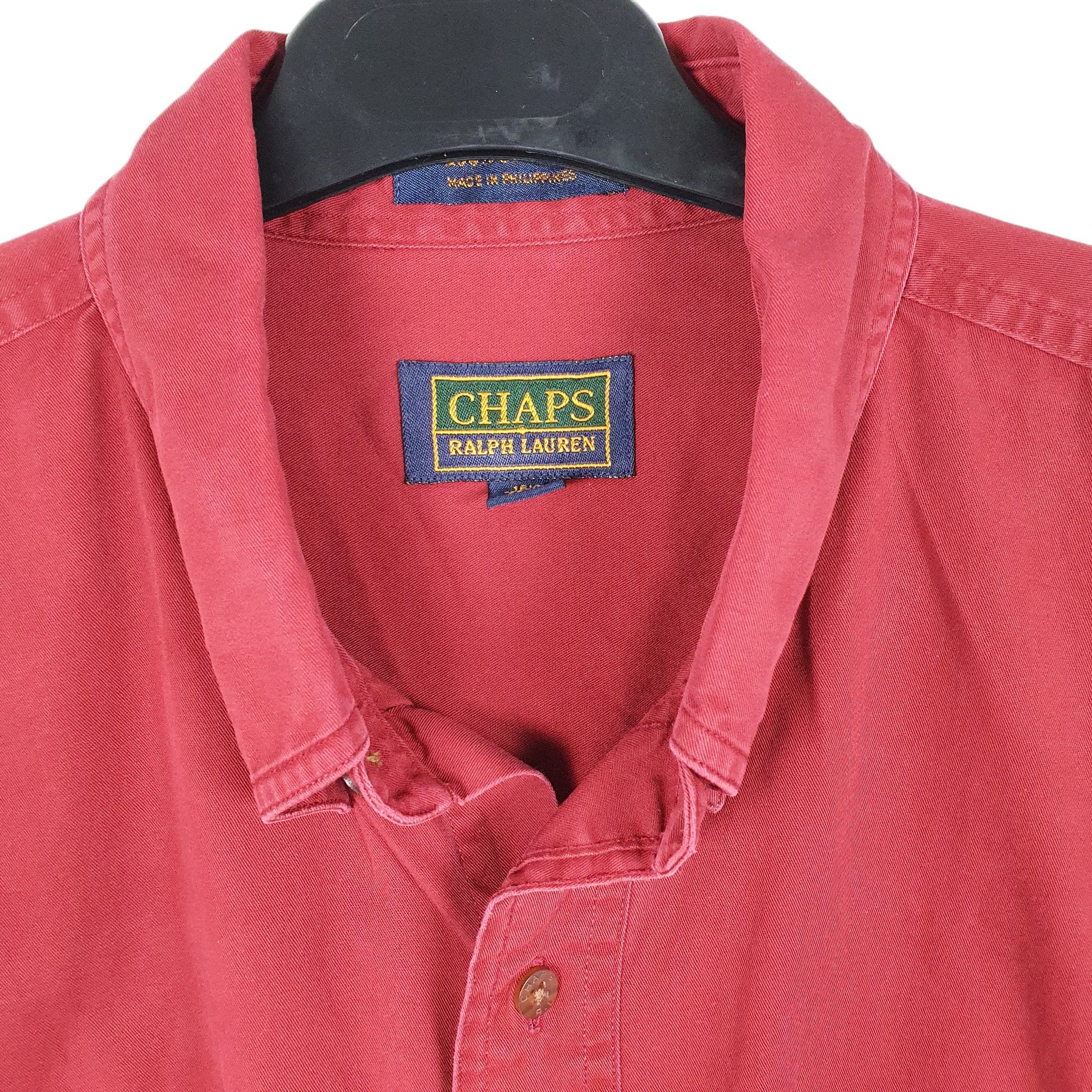 Mens Red Chaps Ralph Lauren  Long Sleeve Shirt