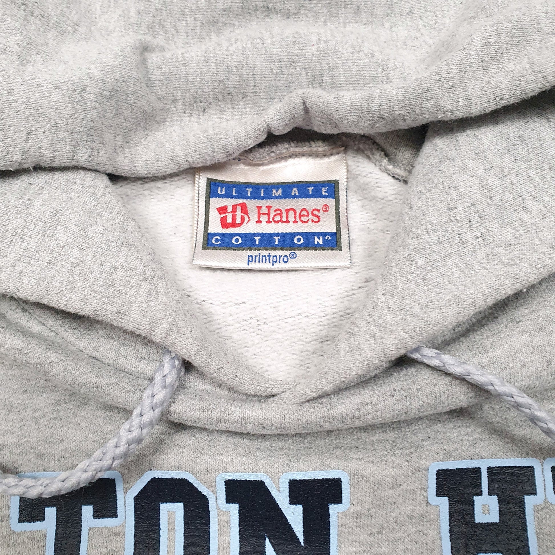 Mens Grey Hanes Hilton Head Volleyball USA Spellout Hoodie Jumper
