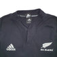 Mens Black Adidas All Black's Rugby Kiwi New Zealand Long Sleeve Shirt