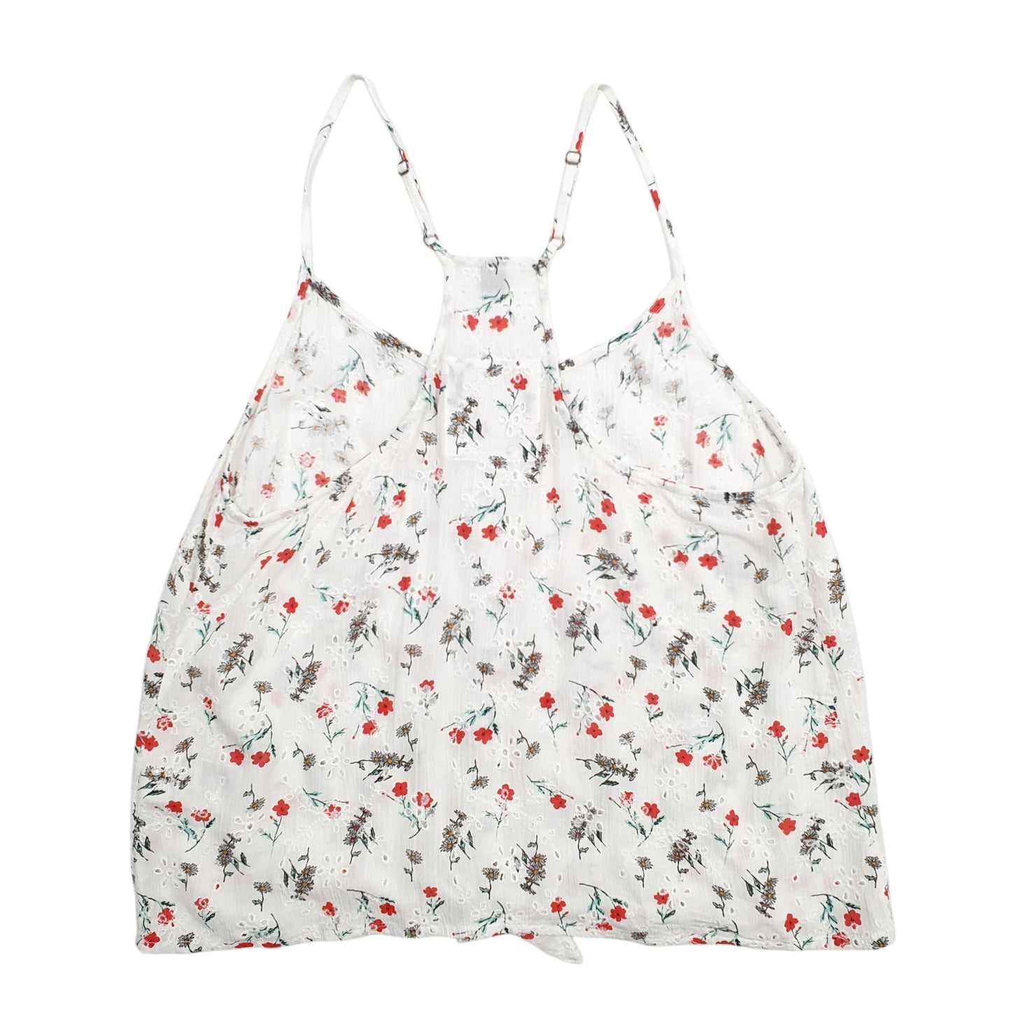 Womens White Superdry Floral Blouse Short Sleeve T Shirt