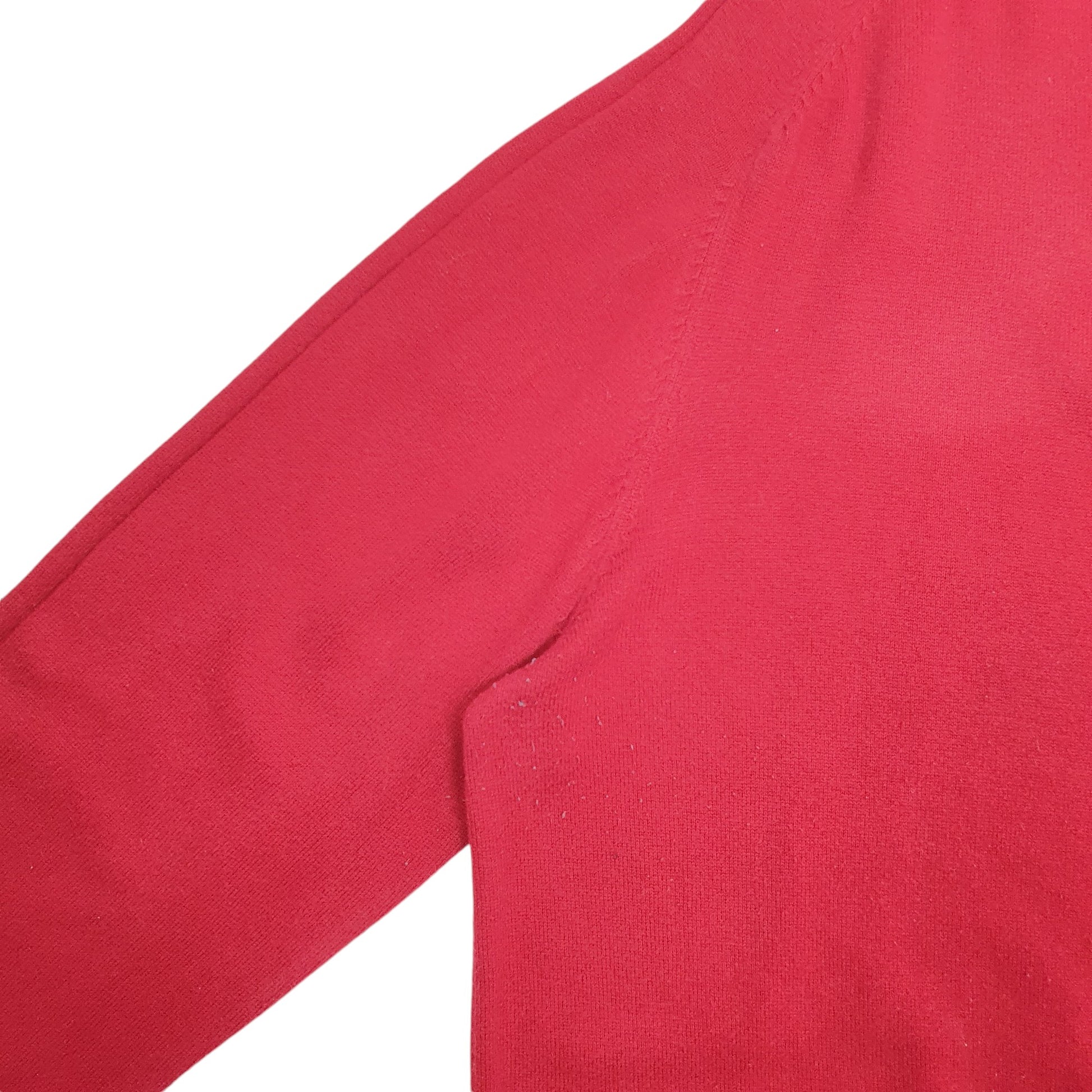 Mens Red Nautica Knit Crewneck Jumper