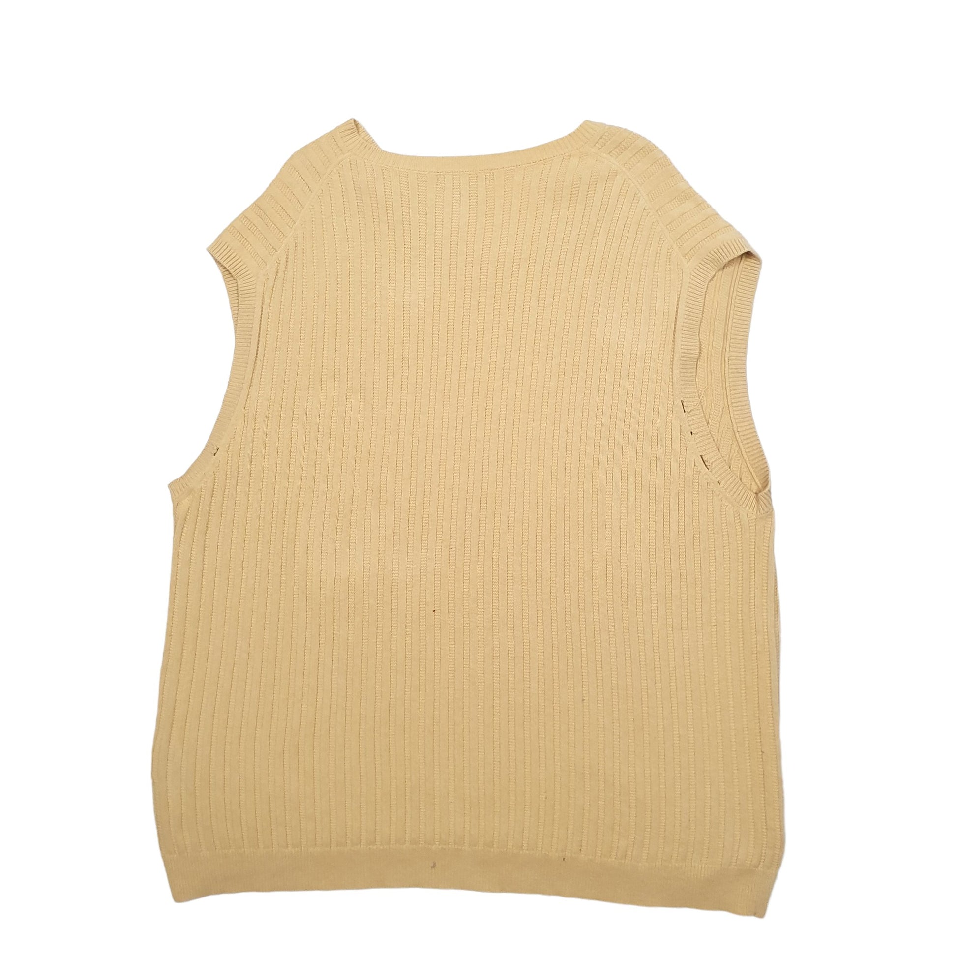 Mens Yellow Nautica Knit Crewneck Jumper