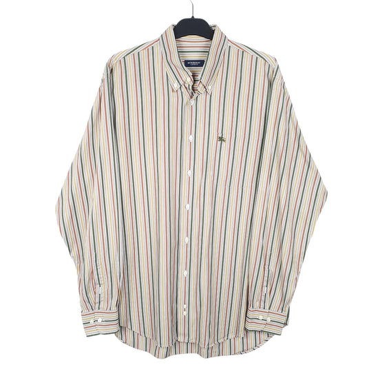 Mens Grey Burberry London Long Sleeve Shirt