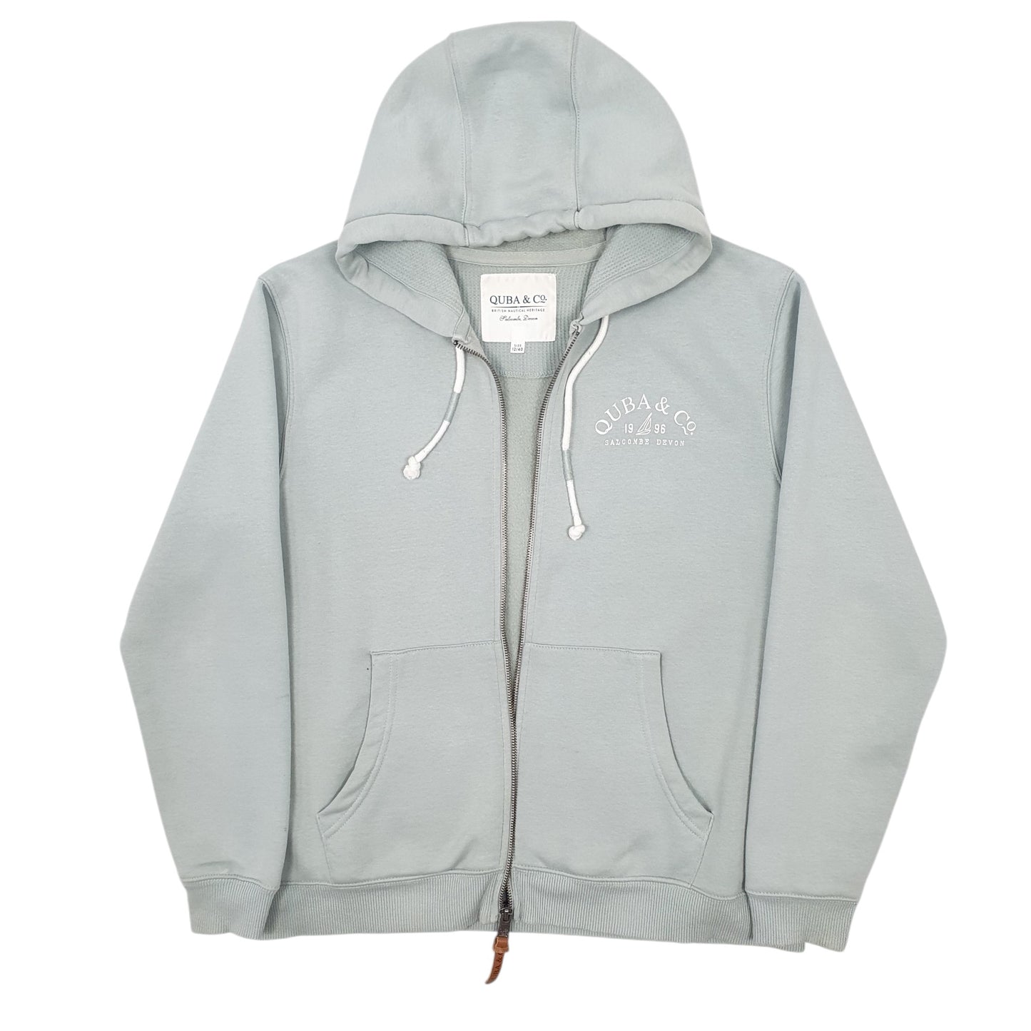 Womens Green Quba & Co Hoodie Full Zip Jumper