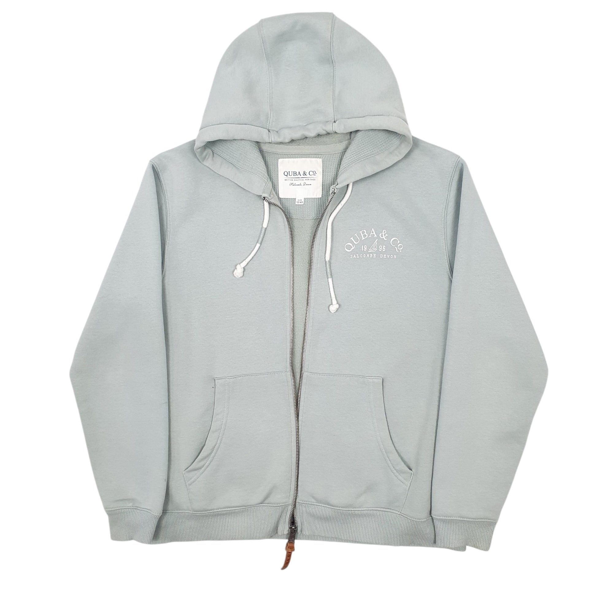 Womens Green Quba & Co Hoodie Full Zip Jumper