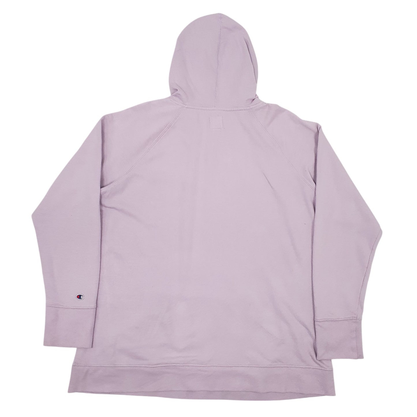 Womens Purple Champion Spellout Hoodie Jumper