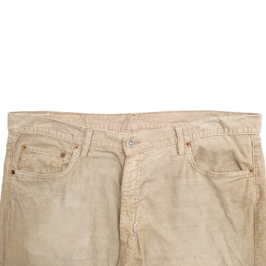 Mens Beige No Comment  Corduroy Trousers