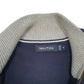 Mens Navy Nautica Knit Sweater Cardigan Full Zip Jumper