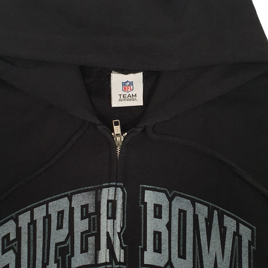 Mens Black NFL Super Bowl Indianapolis 2012 Full Zip Jumper