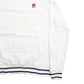 Mens White Fila  Crewneck Jumper