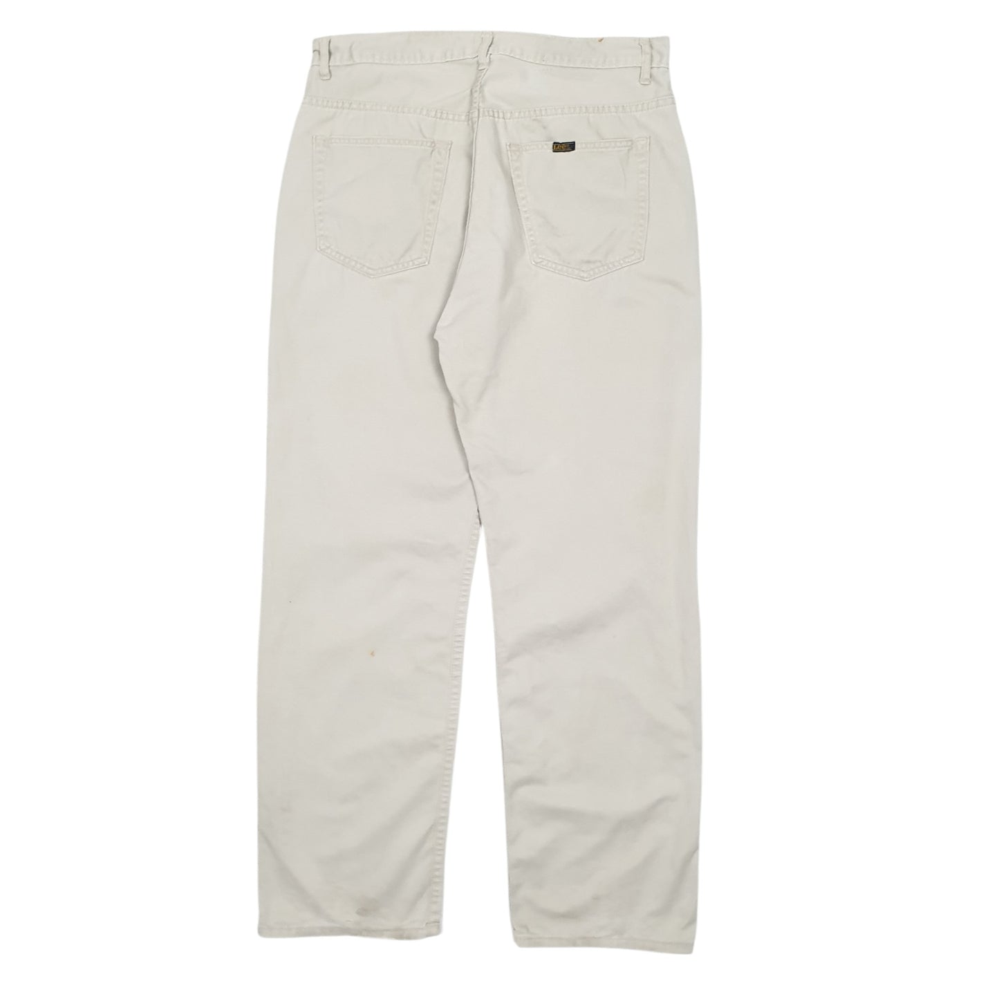 Mens Cream Lee Riders Chino Trousers