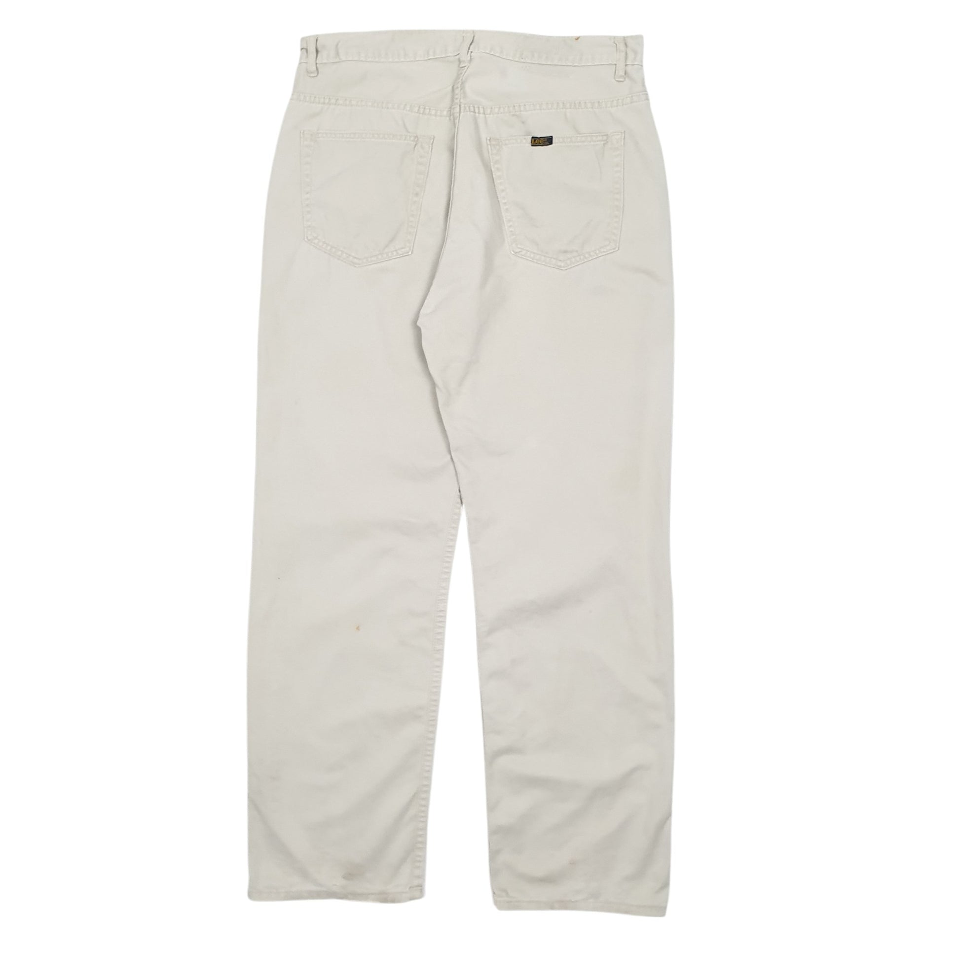 Mens Cream Lee Riders Chino Trousers