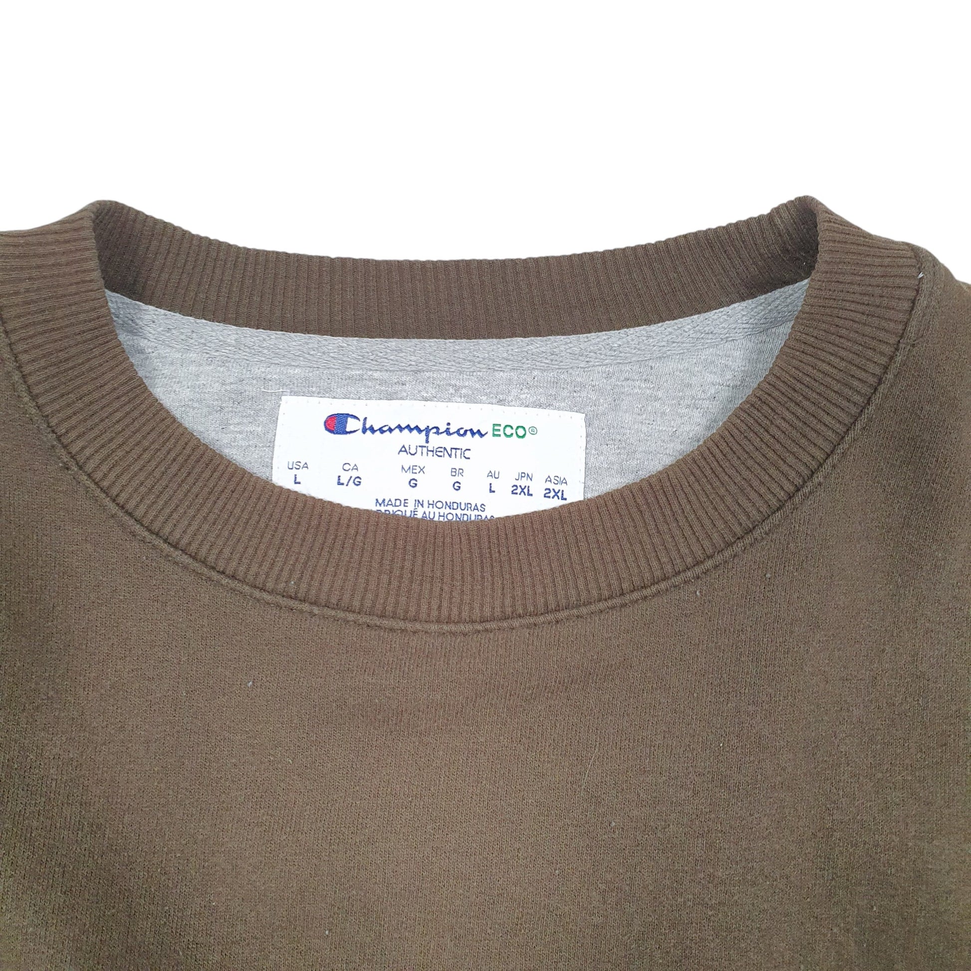 Mens Khaki Champion  Crewneck Jumper