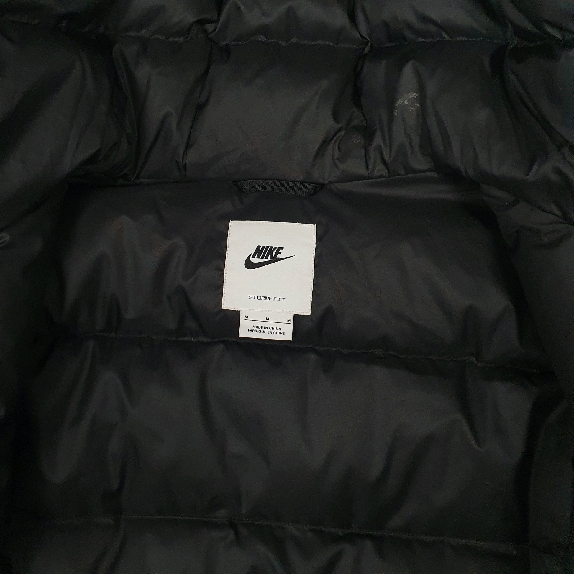 Mens Black Nike Longline Trench Parka Storm Fit  Coat