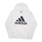 Mens White Adidas  Hoodie Jumper