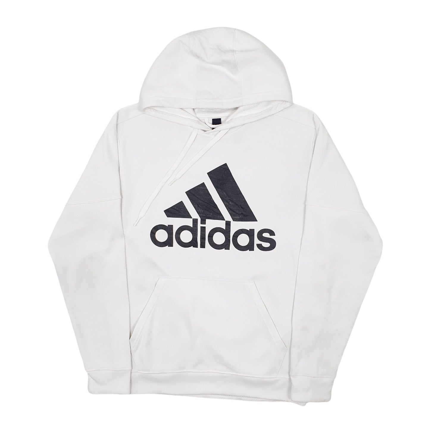 Mens White Adidas  Hoodie Jumper