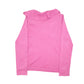 Womens Pink Chaps Knit Frill Collar Top Crewneck Jumper