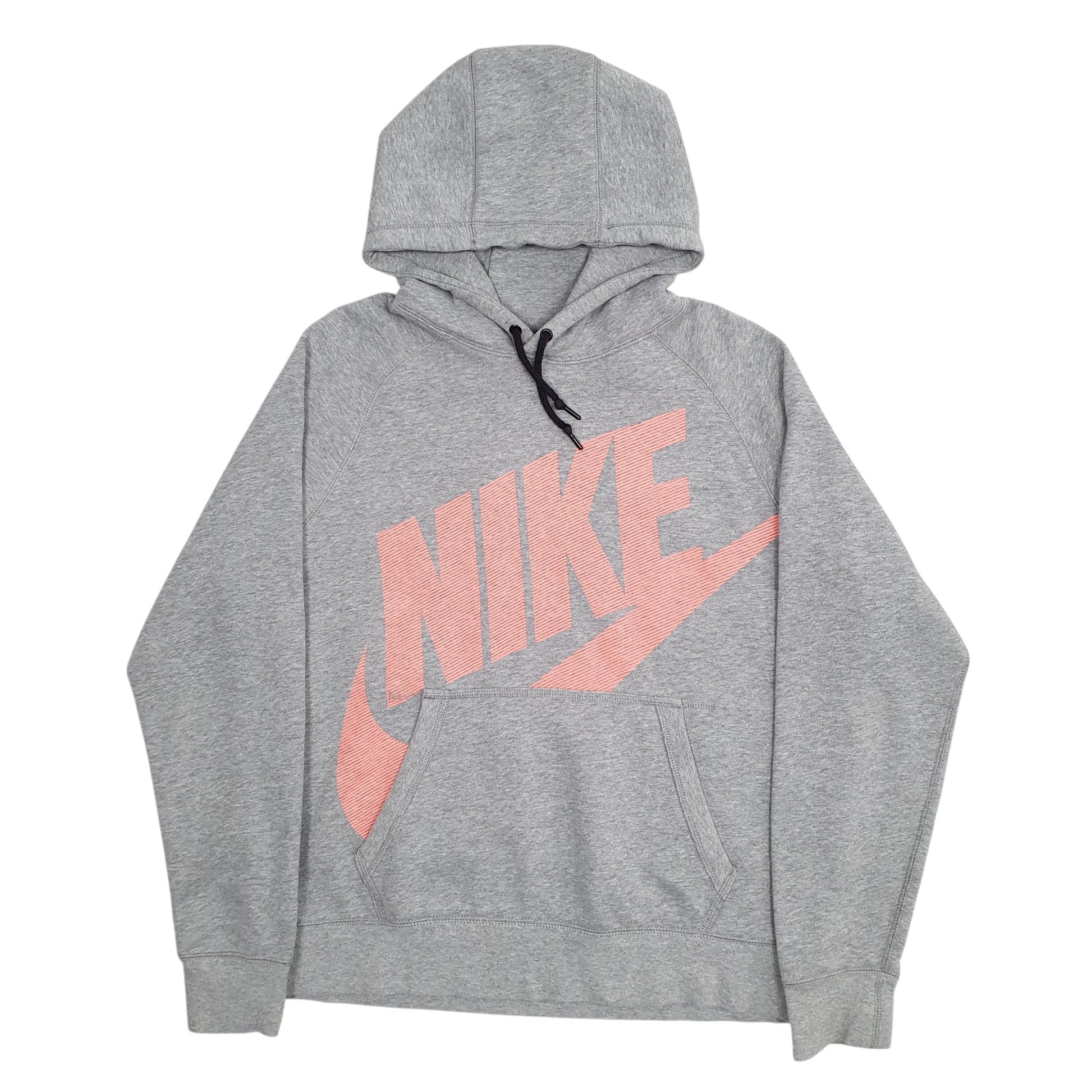 Mens Grey Nike Spellout Hoodie Jumper