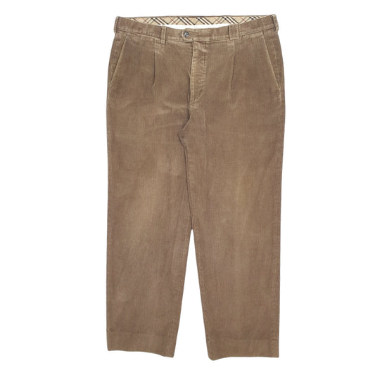 Mens Brown Burberry Newston Corduroy Trousers