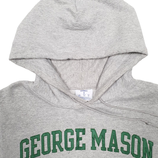 Mens Grey Champion George Mason University USA College Hoodie Jumper