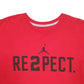 Mens Red Nike Jordan Jumpman Basketball Short Sleeve T Shirt