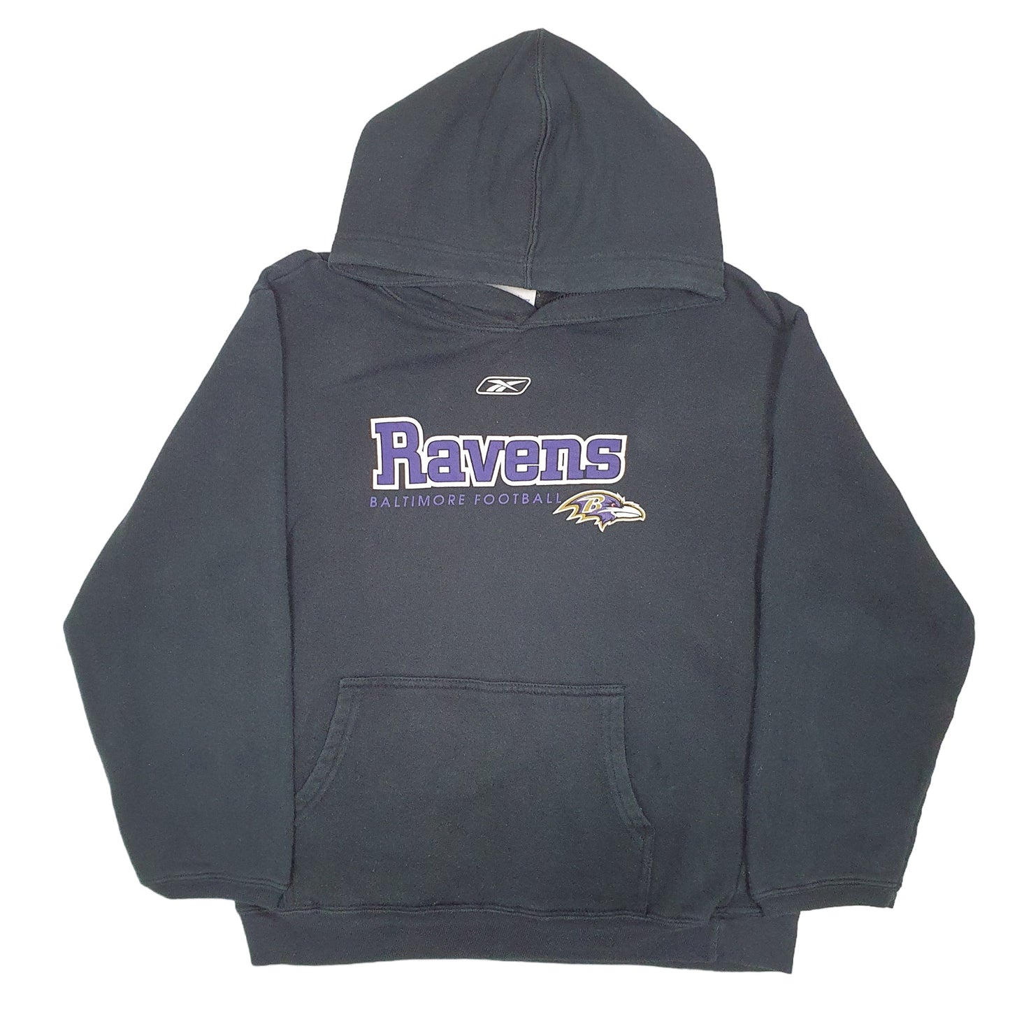 Womens Black Reebok NFL Baltimore Ravens American Football Hoodie Jumper