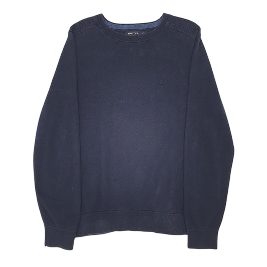 Mens Navy Nautica Knitwear Crewneck Jumper