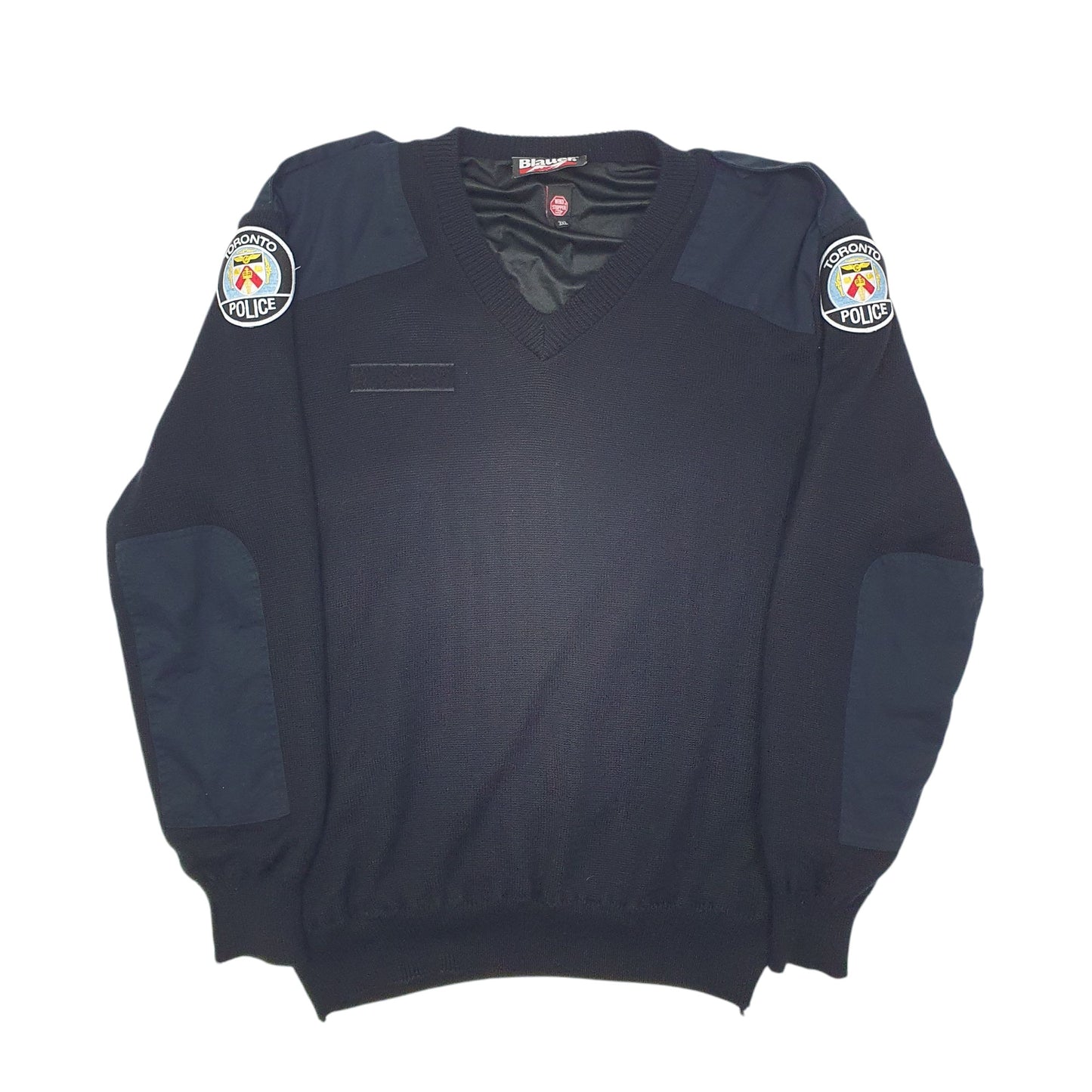 Mens Black Blauer Toronto Police Windstopper Crewneck Jumper