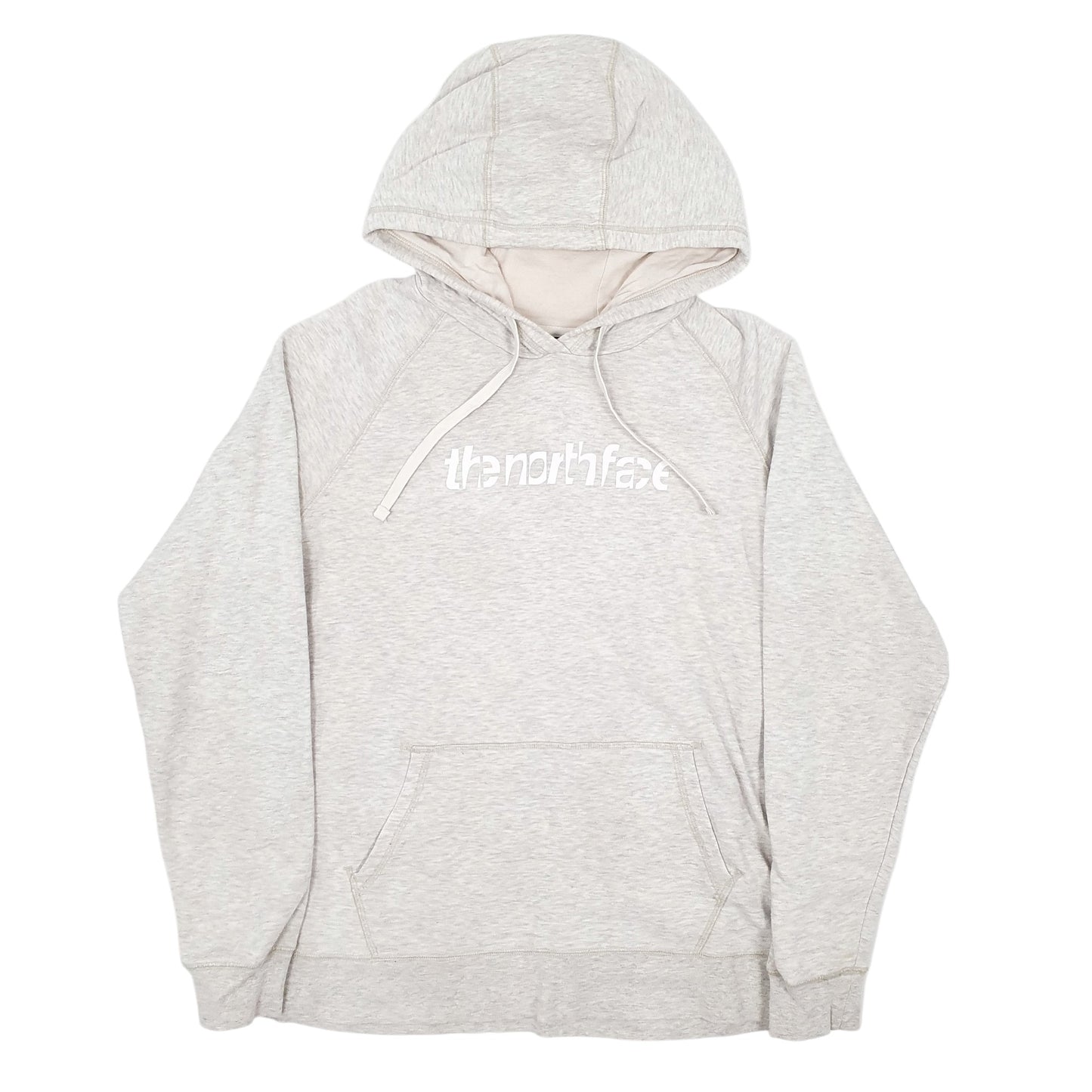 Womens Grey The North Face Spellout Hoodie Jumper