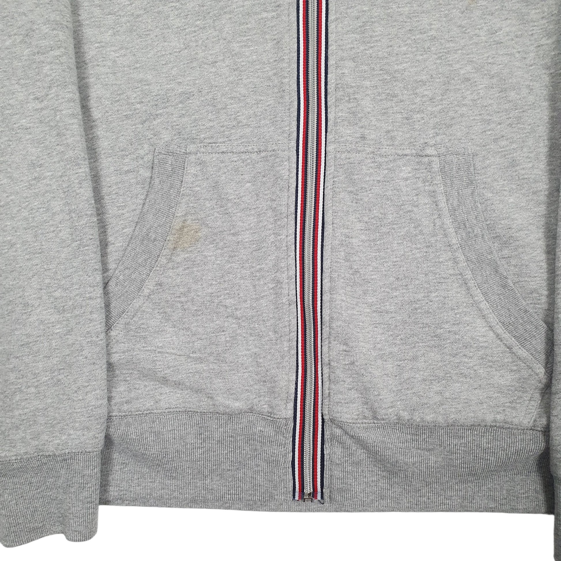 Mens Grey Tommy Hilfiger Hoodie Full Zip Jumper