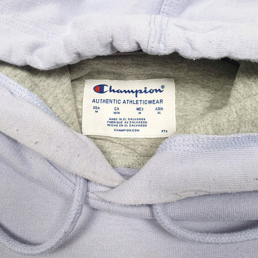 Mens Lilac Champion Script Hoodie Jumper
