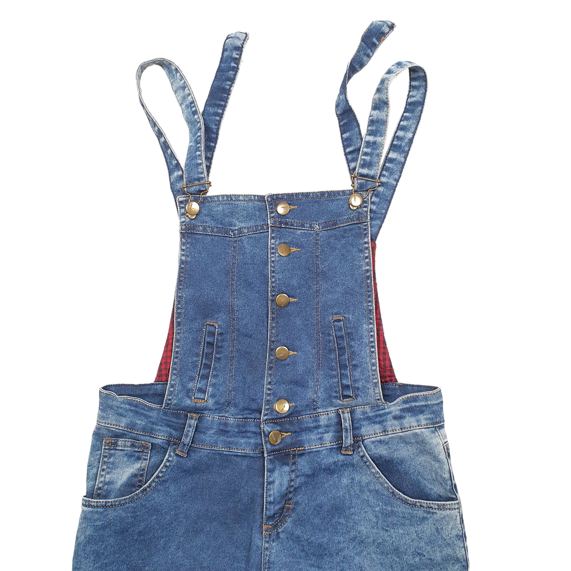 Womens Blue Viola  Dungaree Trousers