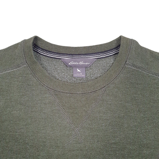 Mens Khaki Eddie Bauer  Crewneck Jumper
