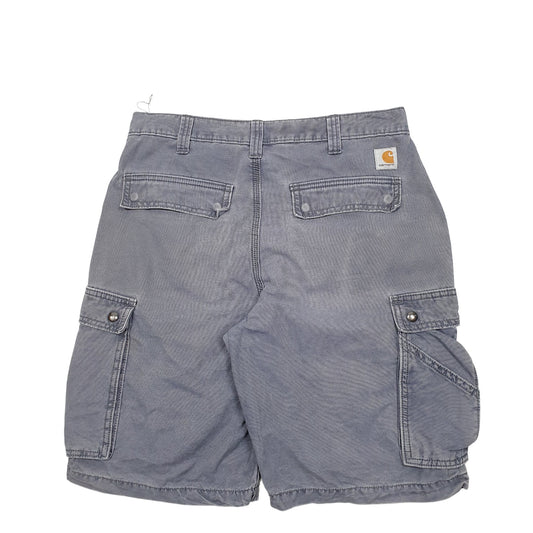 Mens Grey Carhartt Workwear Cargo Shorts