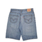 Mens Blue Levis Denim Jeans Jorts Denim Shorts