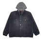 Mens Black Dickies  Crewneck Coat