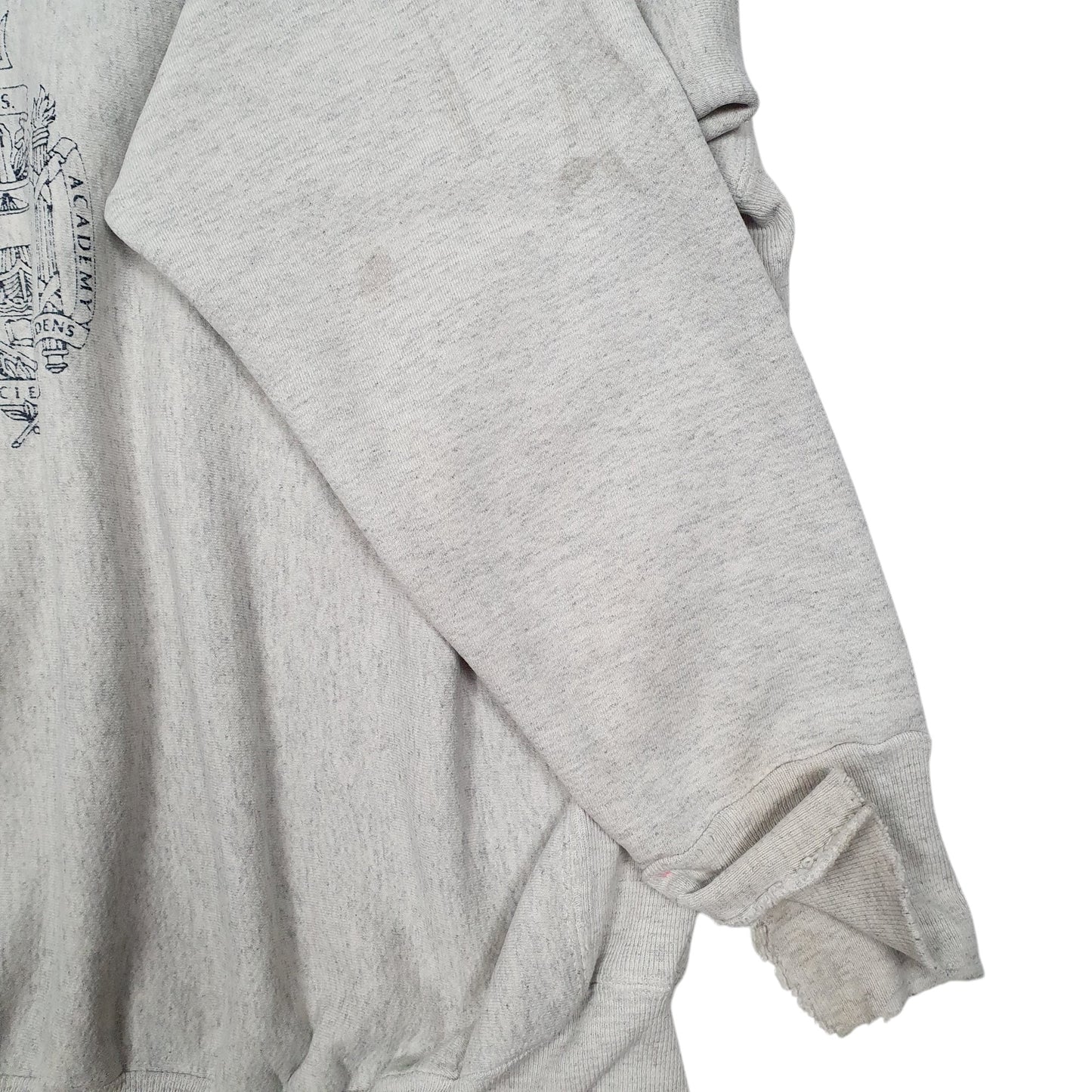 Mens Grey US Naval Academy Store Vintage 90s Crewneck Jumper