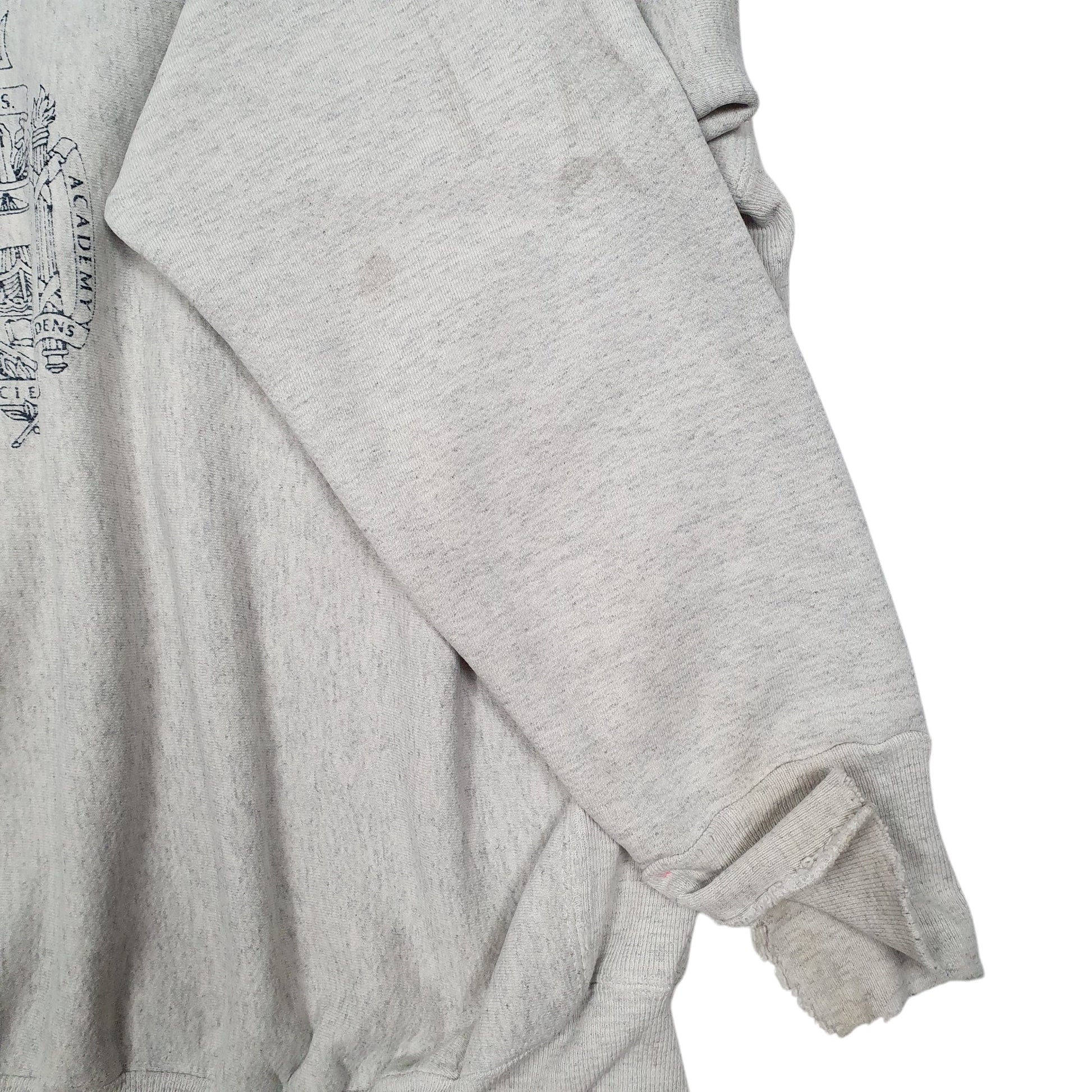 Mens Grey US Naval Academy Store Vintage 90s Crewneck Jumper