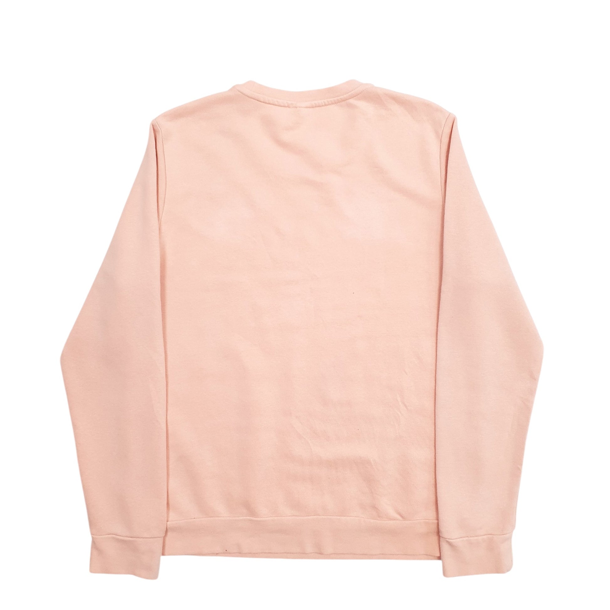Womens Pink Adidas Spellout Crewneck Jumper