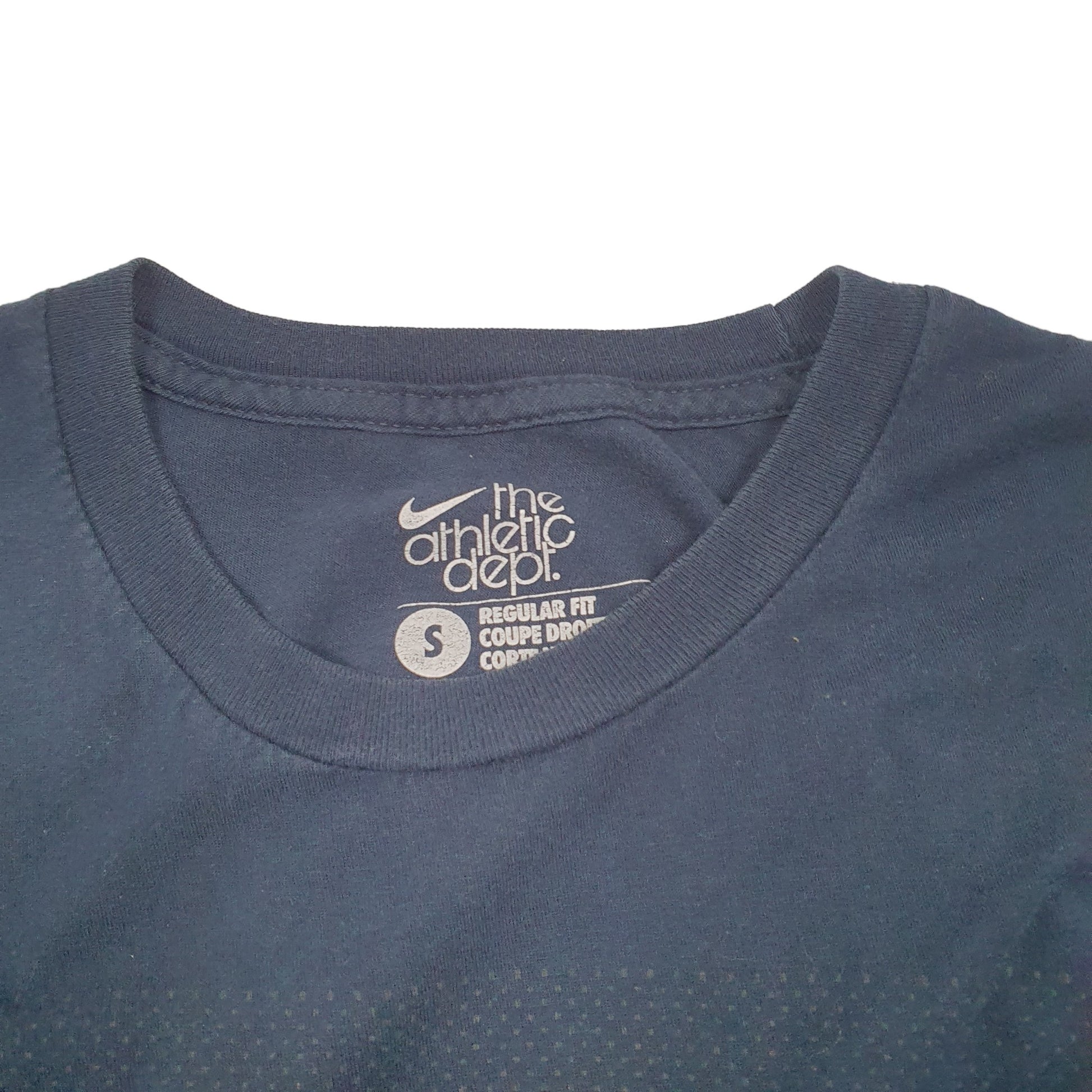 Mens Navy Nike Spellout Short Sleeve T Shirt