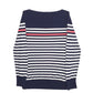 Womens Navy Nautica Stripes Long Sleeve T Shirt