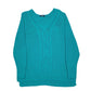 Womens Green Chaps Knit Crewneck Jumper