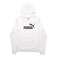 Womens White Puma Spellout Hoodie Jumper